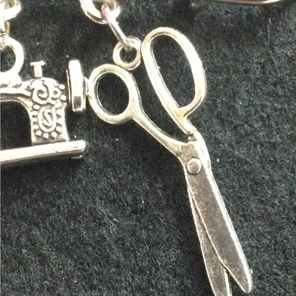 Seamstress Sewing Charm Brooch - Picture 10 of 10